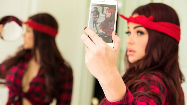 Brunette, Big Tits, and a Big Cock