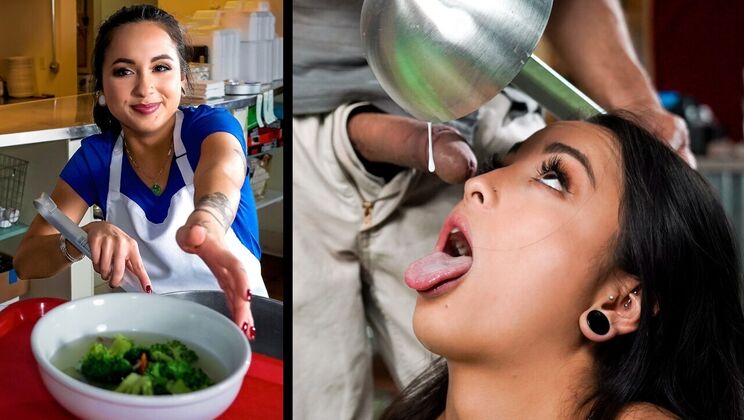 Deepthroat and Blowjob for Dinner