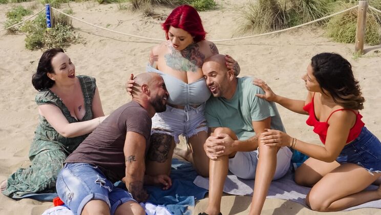 [MonsterCurves] - Anal Threesome with Sabien DeMonia