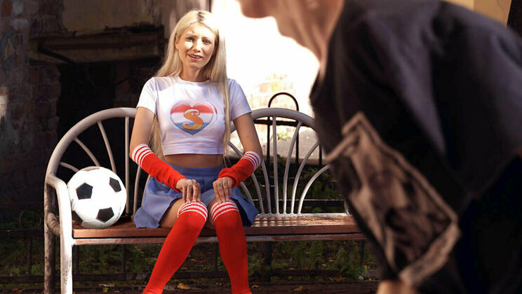 Cumshot with European Blonde