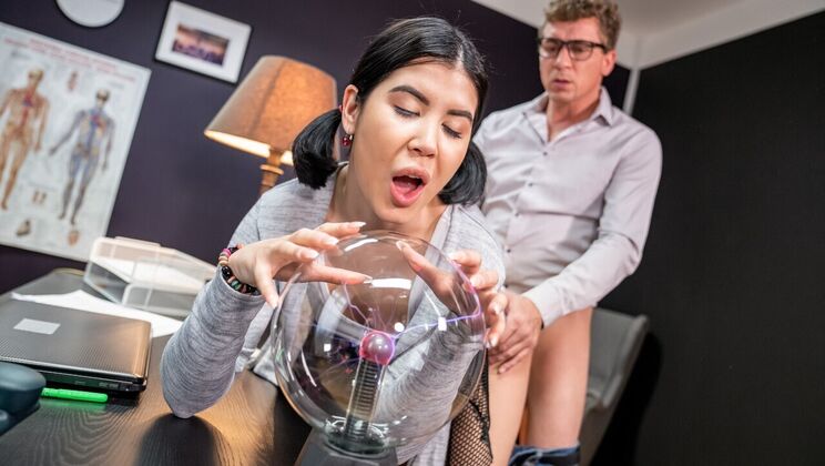 Amateur Student and Teacher Fuck on Desk