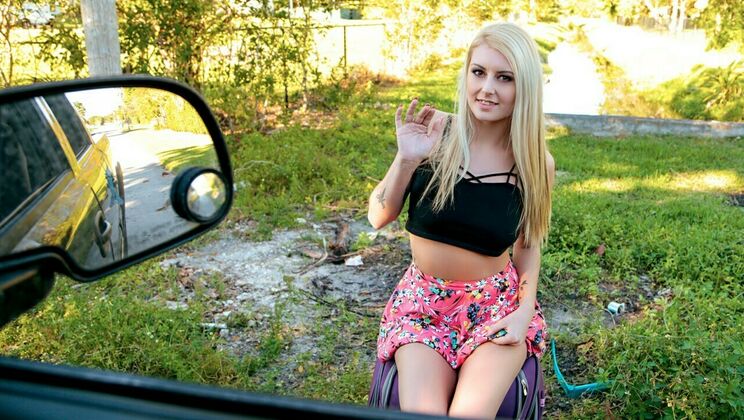 Shaved Blonde Wife in Standing Doggystyle