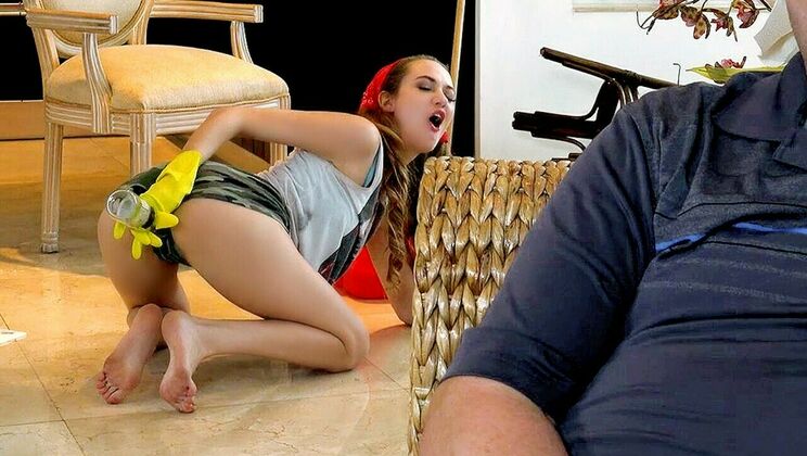 Samantha Hayes in a Naughty Kneeling Pose