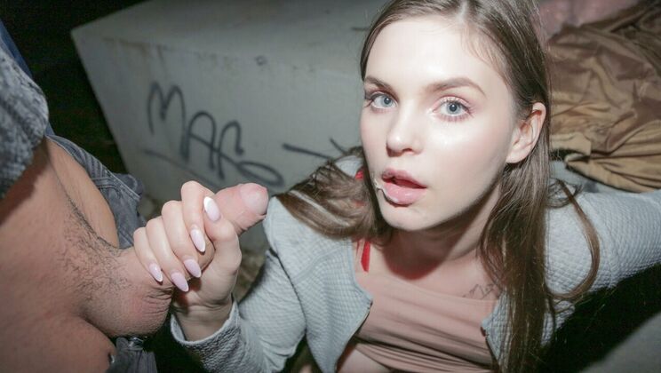 POV Blowjob from Big Titted Amateur