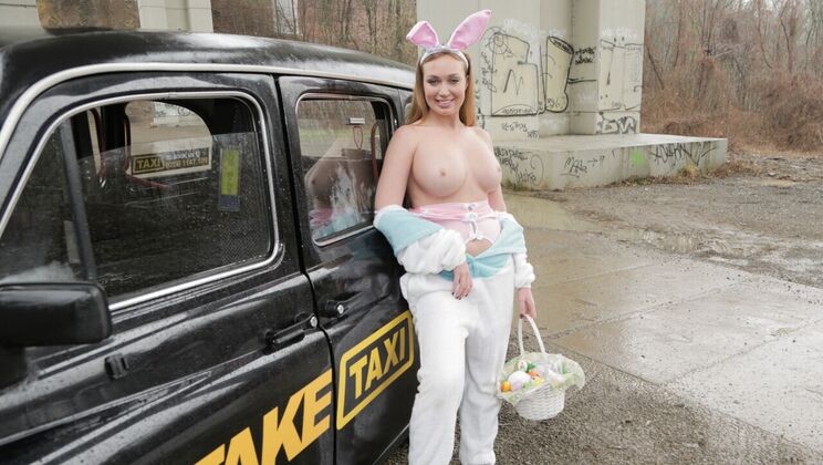 Easter Bunny Rides Liza Billberry's Big Tits