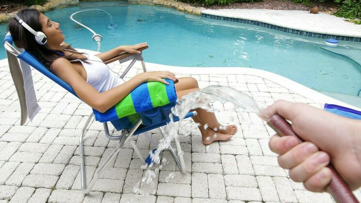 Small Tits Latina Gets Deepthroat Surprise