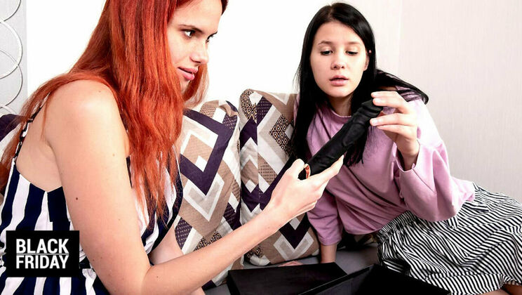 [ClubSweethearts] - European Lesbians Get Horny on Black Friday Unboxing - Angel Rai - Viola Weber