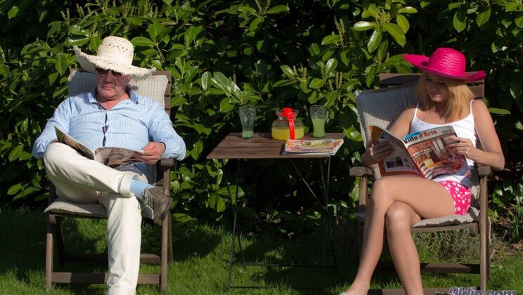 Hugo's Cock in Lara Sweet's Mouth and Pussy