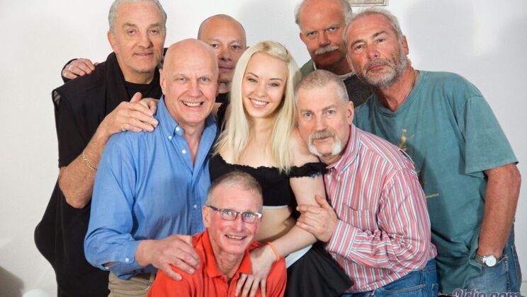 Gangbang with Lots of Facial Cum