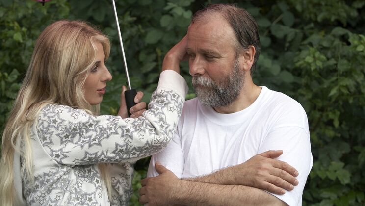 Sherman Fucks Aneta Doggystyle in Bathroom