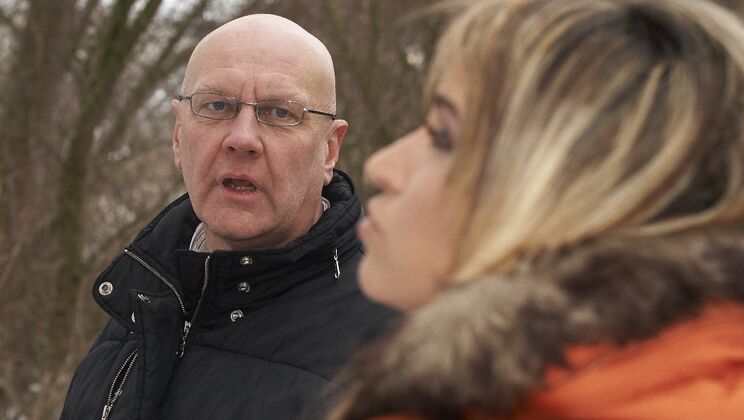 Aleska Diamond's Snowy Cum Swallowing Fun