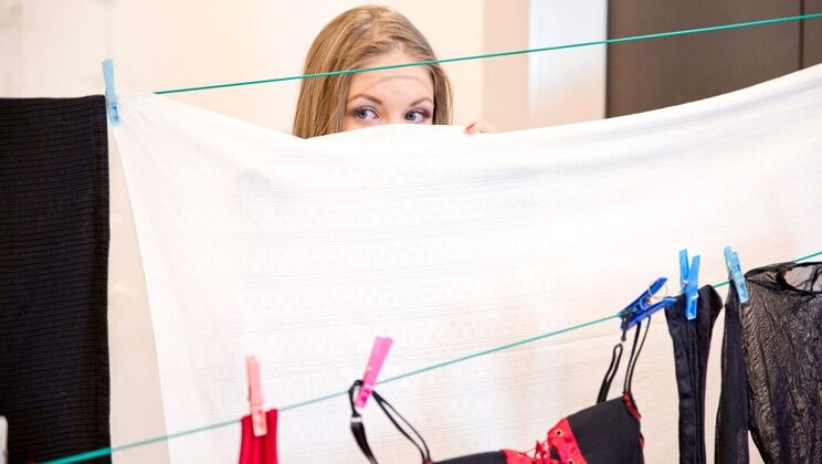 Alessandra Jane Swallows Woody's Cum after Blowjob