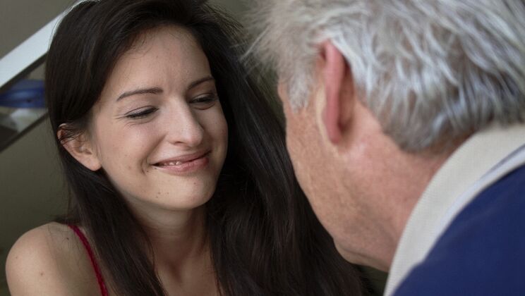 Close Up Ball Licking