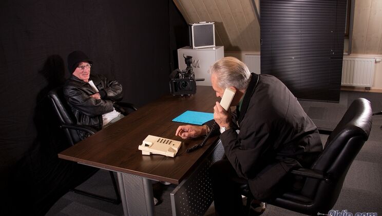 Hardcore Sex with Blonde and Older Man