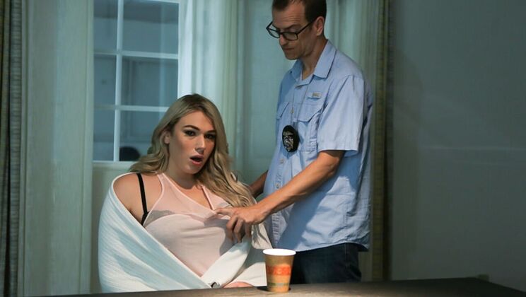 Blonde Bombshell Rides Big Cock in Scene 1