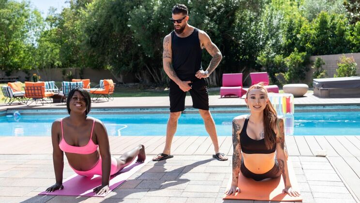 Black Cock Fucks Asian Redhead in Anal