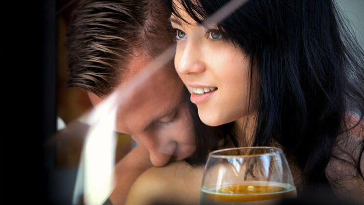 Doggystyle on the Beach with Natural Tits