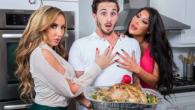 August Taylor and Richelle Ryan Team Up for a Wild Threesome