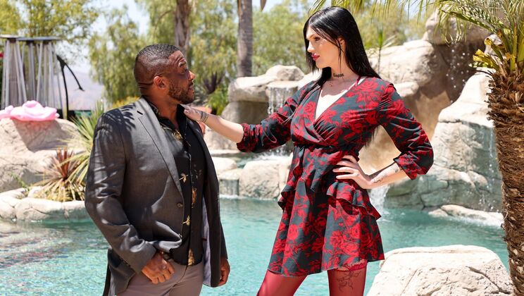 Black Trans Sugar Baby and Brunette Sex Scene