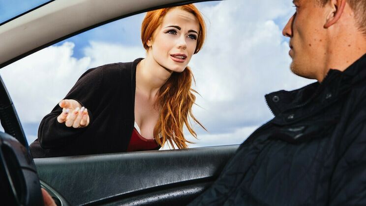 British Redhead Ella Hughes Blowjob