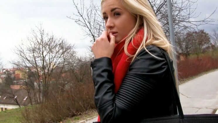 Euro Cute Blonde with Small Boobs