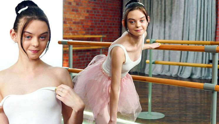 Naughty Teen Ballerina Kitti Gets Down