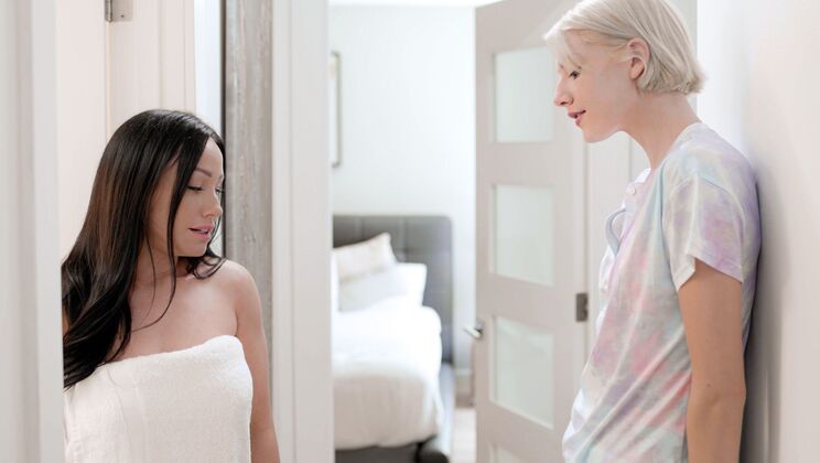 Hairy Brunette and Blonde Lesbians in Lesbian Action