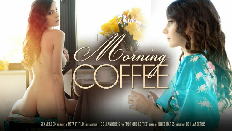 Brunette's Morning Coffee and Sex