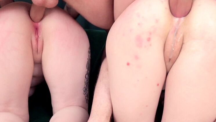 4on2 DP Gangbang: Sofia Rush & Shinobu Kocho Get Double Penetrated