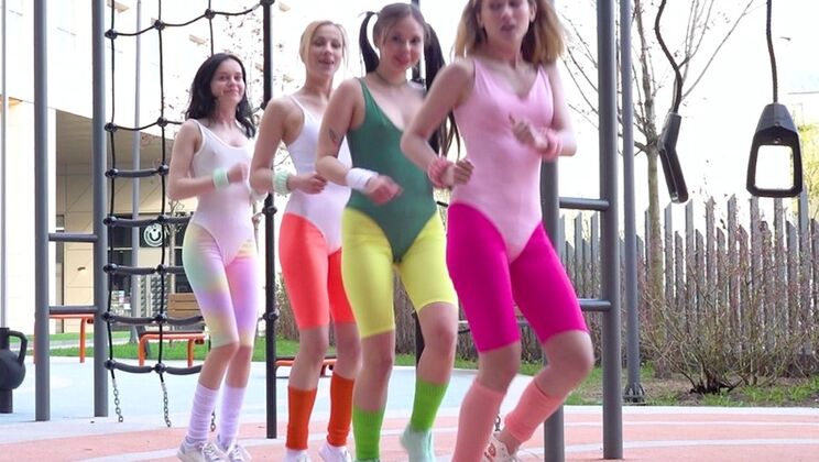 Teen Sluts Take Multiple Cocks - Gangbang, Blowjob & Female Orgasm