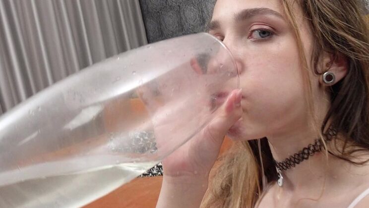 Skinny Teen Ellie Wain Gets Destroyed by 2 BBCs - Rough DP, Pee Play & Cum in Mouth