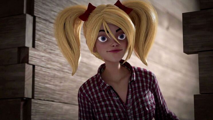 Blonde Cowgirl Kelly Rides for a Facial