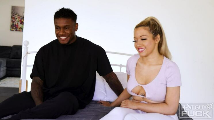 Shaved and Ready: Francesca Rossi Takes on Calvin Beckham's Big Cock