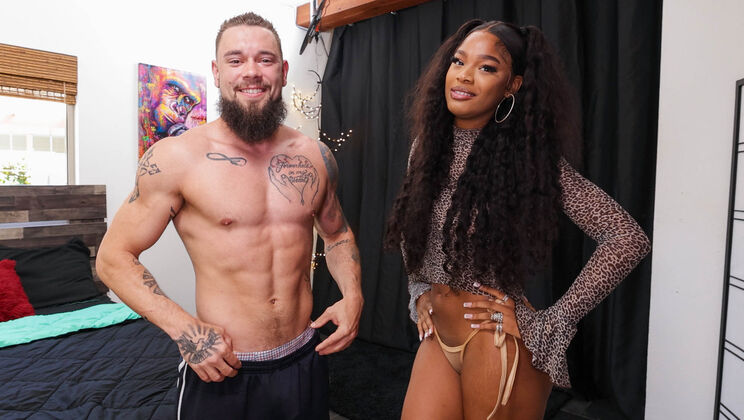 [HotGuysFuck] - Black Bombshell Brianna Moore Ready for Action with Brodie Graves
