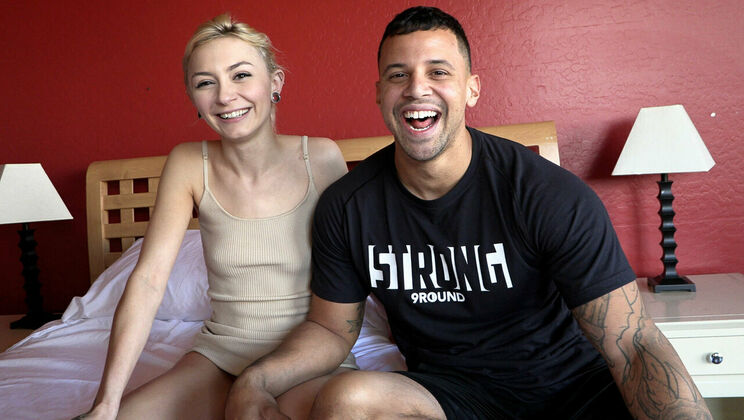 Blonde Cutie Clara Fargo Meets Latino Stud Tony Romero