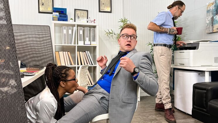  Office Sex with a Black Stud