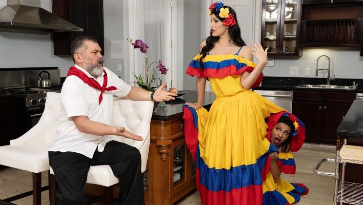 [TransAngels] - Latina Shemale Fucks Shemale in Missionary Cumbia - Jessy Dubai - Zariah Aura