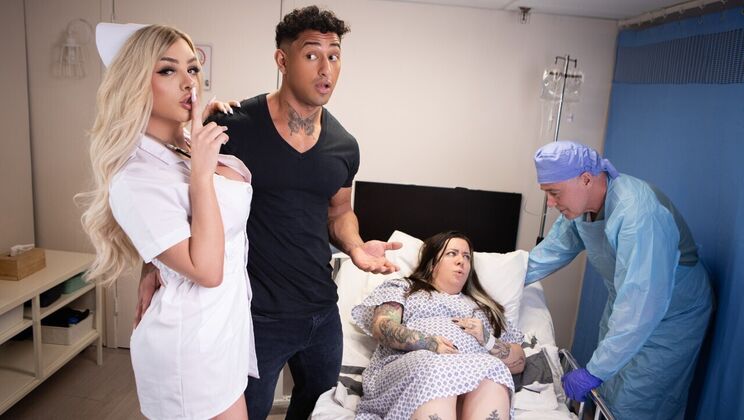 Standing Doggystyle with Sexy Nurse and DILF