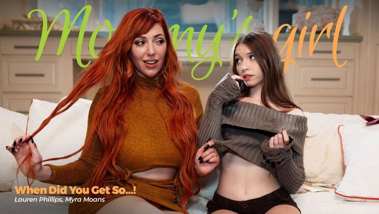 [Girlsway] - Lesbian Encounter Between Petite Redheads - Lauren Phillips - Myra Moans