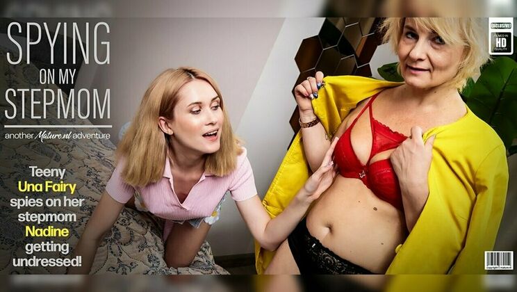 Nadine's Shaved Pussy Licked by Tattooed Una Fairy