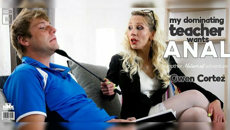 Blonde Gwen Cortez Sucks and Anal Fucks Student