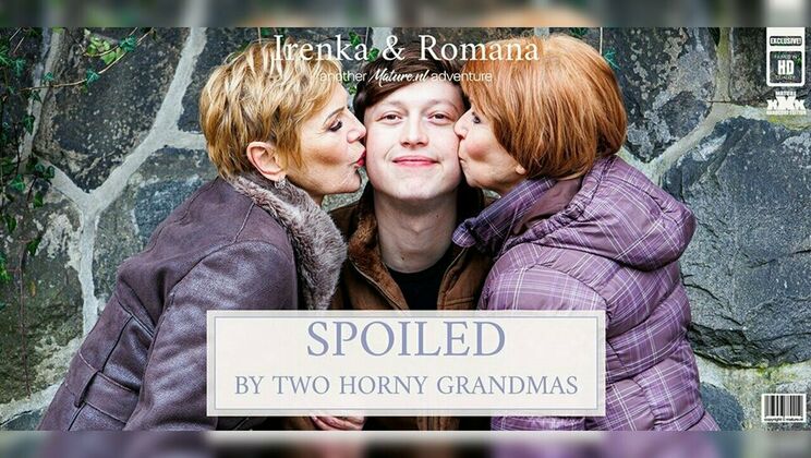 [Mature.nl] - Hard Fucking Threesome with Two Grannies and Toyboy