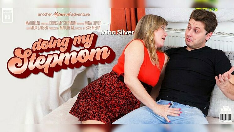 Curvy granny Mina Silver gets fucked by Mick Larsen