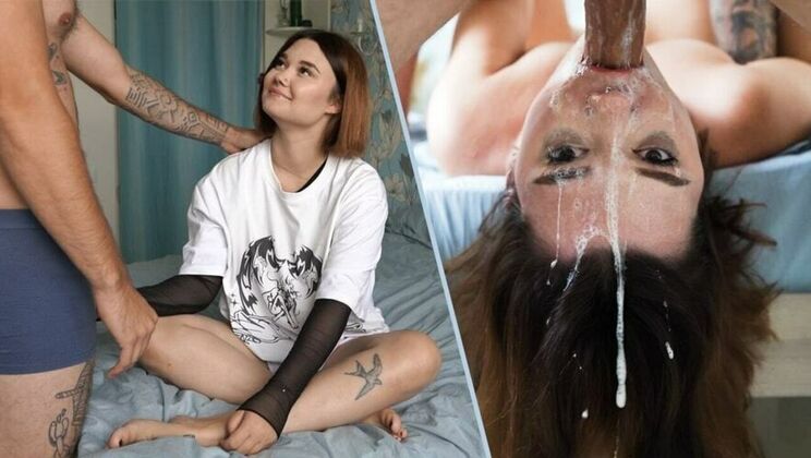 Sloppy Blowjob and Cum Swallowing with Kate Koss