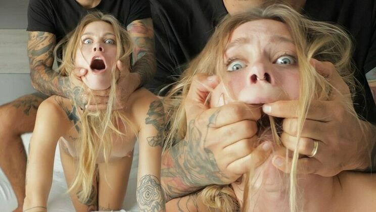 Blonde Amateur Teen in Deepthroat Action by Sammm