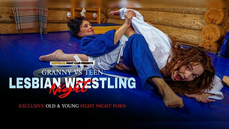 Young vs Old Lesbian Sex Wrestling