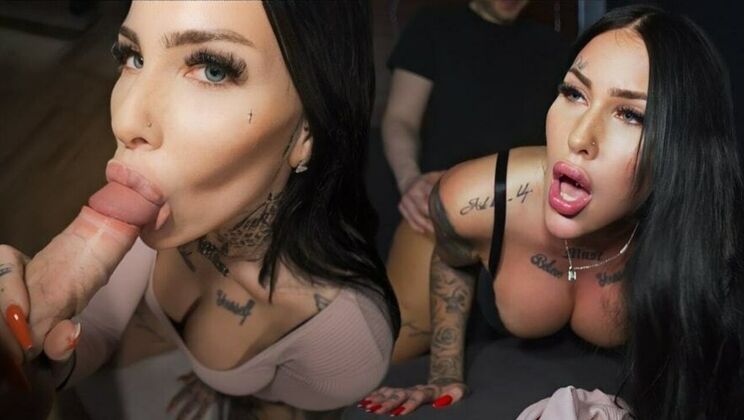 Big Cock Fucks Big Ass Model, Ends with Facial