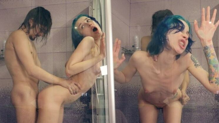 Small Tits Laruna Mave Takes a Hard Throat Fucking