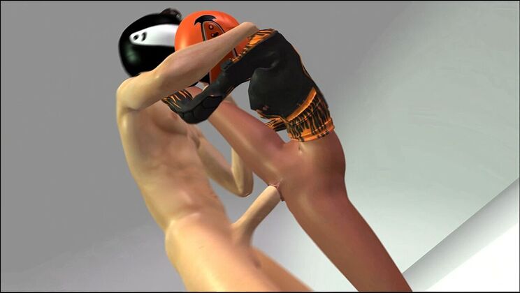 Big Animated Cock in Shaved Pussy