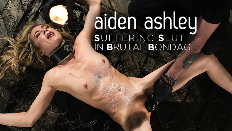 Fingering and Flogging for Aiden Ashley
